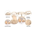 thumbnail image 4 of BLISSFUL STEP Stiletto Heels Sandal Slingback Ankle Buckle Strap High Heel Round-Toe Sandals for Women Beige (Size 8), 4 of 7