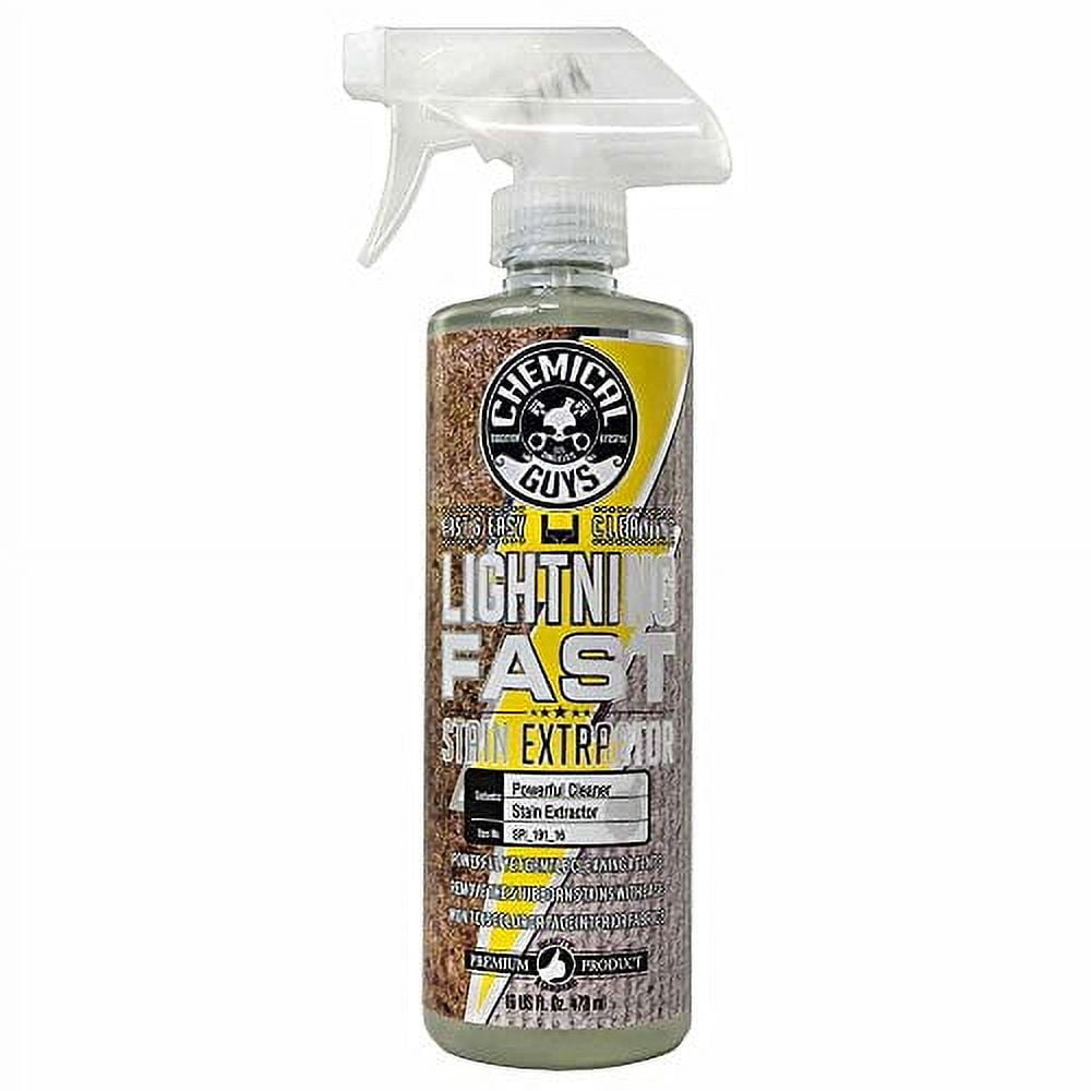 (2 pack) Chemical Guys Lightning Fast Carpet+Upholstery Stain Extractor Cleaner & Stain Remover (16 oz)