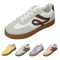 thumbnail image 2 of NOKIO Women's Retro Sneakers Fashion 𝖫a𝖼e Up Athlet𝗂c Shoes Casual Non-S𝗅ip Walking Shoes Lightweight Daily Walking Shoes for Back to College, 2 of 8