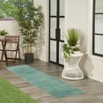 thumbnail image 5 of Nourison Essentials Indoor/Outdoor Blue Green 2'2" x 10' Area Rug, (2x10), 5 of 11