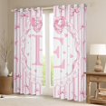 thumbnail image 2 of Castle Fairy 2-Pack 42x63 Curtains - Monogrammed Letter, Flower Bow, 2 of 6
