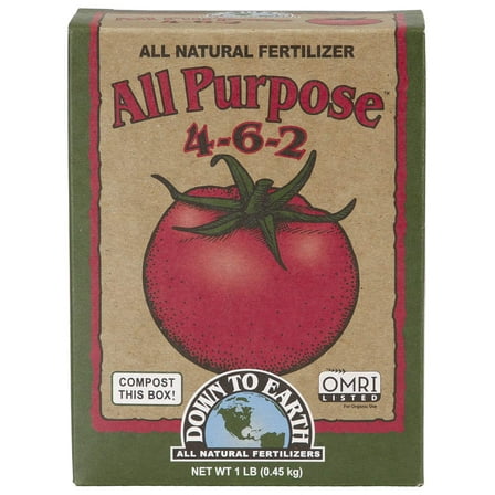 Down to Earth Organic All Purpose Fertilizer Mix 4-6-2, 1 lb
