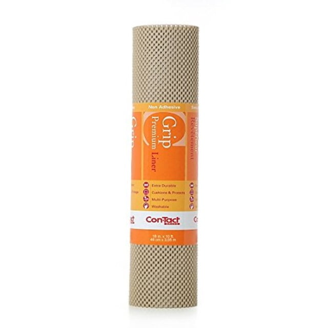 contact brand premium thick grip contact paper 18in. x 10ft. taupe