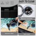 thumbnail image 5 of Bulopur Beach Sea Turtle Car Trunk Mat 29" x 39", Ocean Starfish Turtle Print Cargo Liner, Waterproof Non-Slip Rear Cargo Mat for Coastal Vacation, 5 of 7