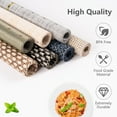 thumbnail image 4 of VCVCOO Gray Placemats Set of 6 - Easy Clean Washable Vinyl Placemats - Wipeable Heat Resistant Table Mats for Dining Table - 12x18 inch, 4 of 12