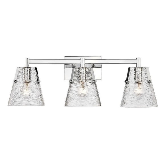 1101-3V-CH-Z-Lite-Analia - 3 Light Bath Vanity In Modern Style-9.25 Inches Tall and 26.25 Inches Wide-Chrome Finish
