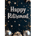 thumbnail image 3 of Golden Glitter Happy Retirement Celebration Banner for Retirement Party Indoor Outdoor Decoration Event, 3 of 7