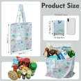thumbnail image 2 of Boho Seashell Canvas Tote Bag – Watercolor Ocean Shell and Coral Reef Design – Nautical Beach Tote for Coastal and Mermaid Fantasy Lovers, 2 of 7