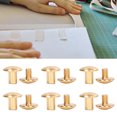 thumbnail image 4 of Metal Nail Rivet Studs, 200 Sets Curved Surfaces Book Binding Screw  For DIY Leather Gold, 4 of 8