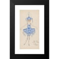 thumbnail image 2 of Will R. Barnes 14x24 Black Modern Framed Museum Art Print Titled - Girl in Blue (1922), 2 of 5