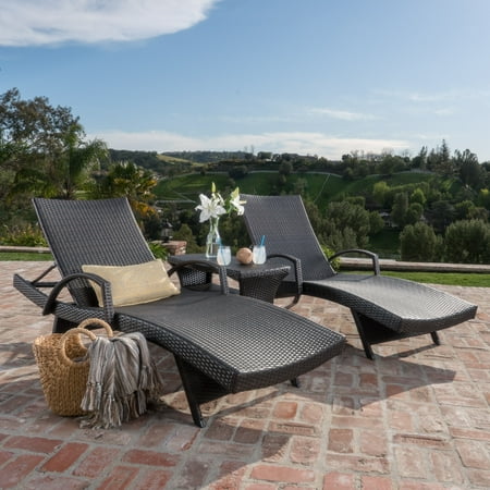 Christopher Knight Home Pacific Outdoor 3-piece Wicker Armed Chaise Christopher Knight Home Pacific Outdoor 3-piece Wicker Armed Chaise Lounge Set by - Christopher Knight Home Pacific Outdoor 3-piece Wicker Armed Chaise