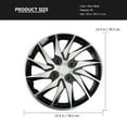 thumbnail image 2 of Lindbes 14 Inch Car Wheel Cap Case Hubcap for Car Hub Cap Auto Refit Accessory (Silver Black), 2 of 6