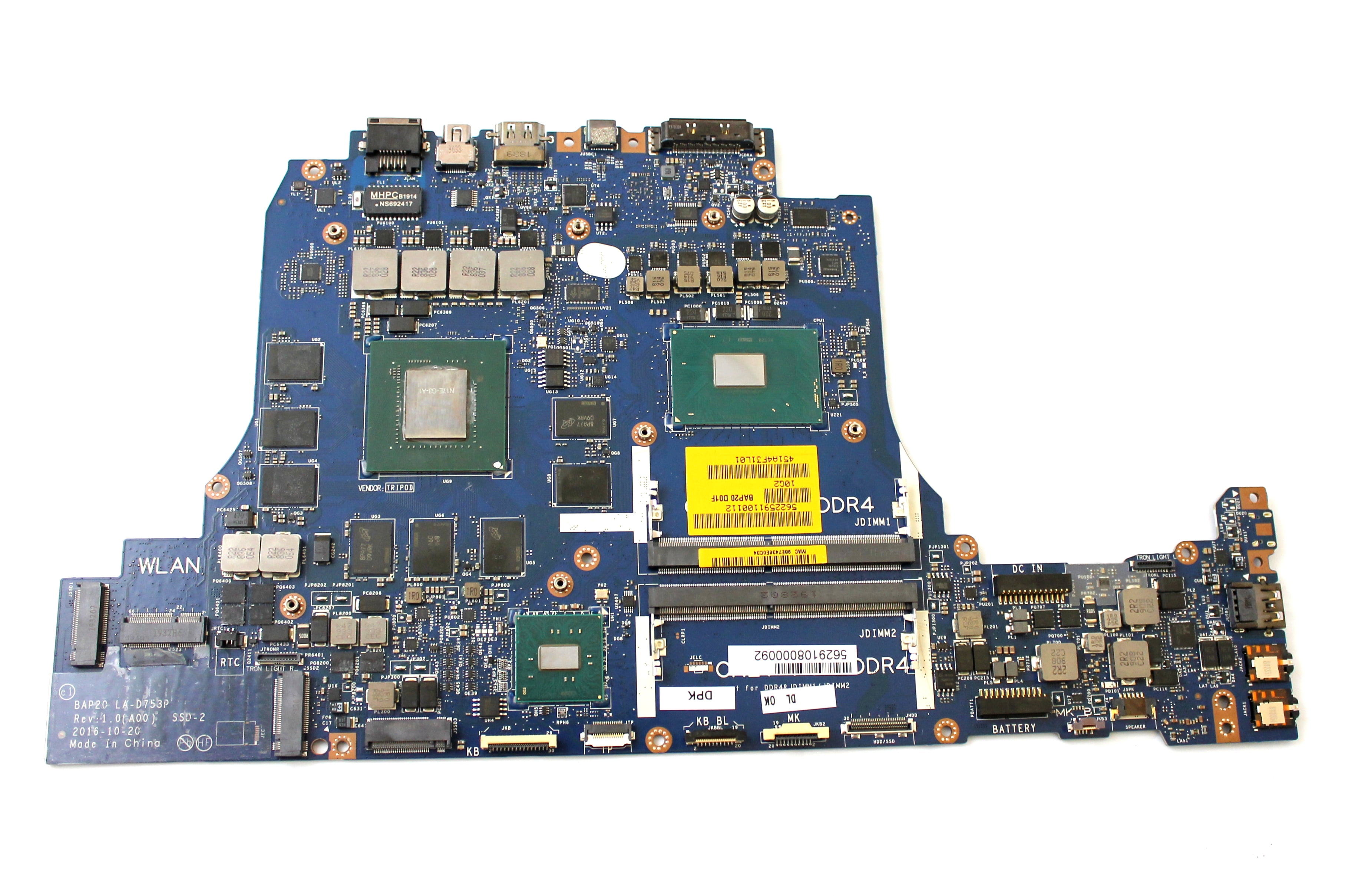 D91R7 Dell Alienware 17 R4 15 R3 OEM Motherboard with i7-7820HK ...