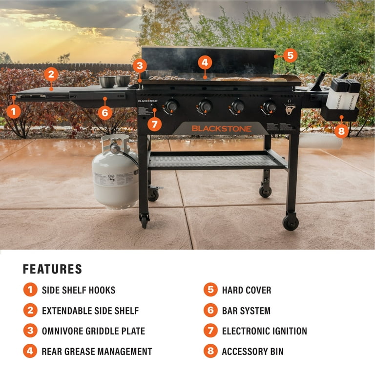 Blackstone 36” Omnivore Propane Griddle with Hard Cover