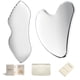 thumbnail image 1 of Juego de herramientas faciales Gua Sha de acero inoxidable FSWSawx, 1 of 5