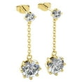 thumbnail image 7 of Cate & Chloe Jessie Lively 18k Yellow Gold Plated Drop Earrings with Swarovski Crystals for Women, 7 of 7