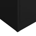 thumbnail image 5 of vidaXL Locker Cabinet Black 90x40x180 cm Steel, 5 of 5