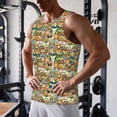 thumbnail image 5 of Logiee Doodle Owls Print Men's Workout Tank Top,Quick Dry Workout Tank Top,Gym Muscle Tee,Fitness Bodybuilding Sleeveless T Shirt-XX-Large, 5 of 7