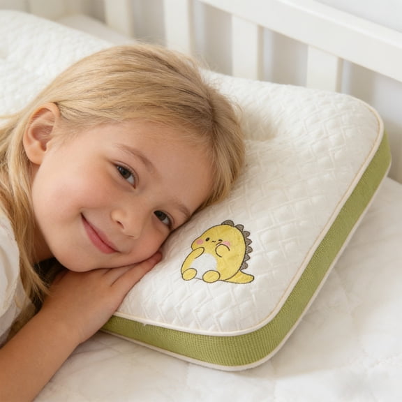 Wzzjkit Toddler Pillow 11.8x19.7 Inch, Small Pillow for Sleeping, Hypoallergenic Polyester Pillow with Neck Support, Breathable Bedding for 2-6 Years