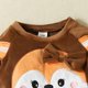 thumbnail image 5 of Ropa Para Niñas Pequeñas, Conjunto Para Niños Pequeños, Otoño Invierno, Bordado, Manga Larga, Cuello Redondo, Lazo, Top, Pantalones, Conjunto De Dos Piezas, Marrón Odeerbi LM103-6673, 5 of 8