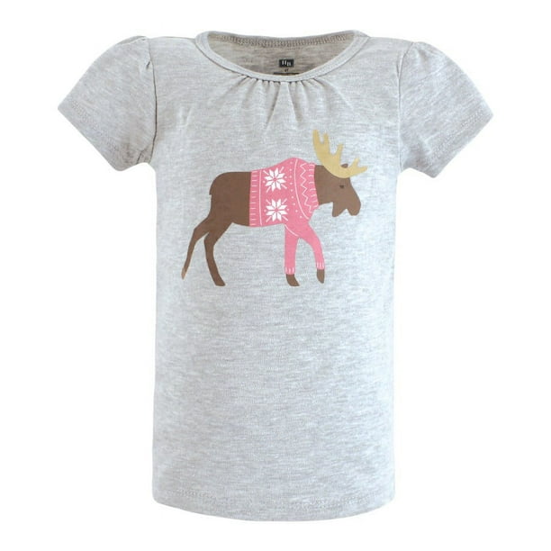 Hudson Baby Infant Girl Short Sleeve T-Shirts, Girl Daddy