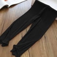 thumbnail image 6 of jobturf Girls Leggings High Waisted Ruffle Trim Ribbed Yoga Pants Summer Stretchy Casual Trousers for Kids 1-10 Years, 6 of 7