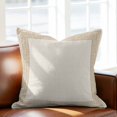 thumbnail image 3 of Beige Geometric Pillow Covers 18x18 Inch, Brown Greek Key Design Burlap Modern Art Linen Pillowcase with Invisible Zipper, Decorative Throw Pillow Covers Cushion Case for Couch Sofa Bed Living Room, 3 of 9