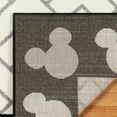 thumbnail image 3 of Disney Bravo Mickey Mouse Head Border Modern Geometric Ivory Indoor Area Rug, 2x8 Runner, 3 of 8