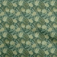 thumbnail image 1 of oneOone Viscose Jersey Pear Green Fabric Leaves Craft Projects Decor Fabric Printed By The Yard 60 Inch Wide-aB, 1 of 5