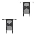 thumbnail image 1 of Riwesomey Barrera para mascotas de coche, asiento trasero de red, asiento de nailon de seguridad para bebés, malla divisoria extraíble, accesorio de Negro 2piezas Riwesomey CBP161154, 1 of 5