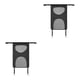 thumbnail image 3 of Kenally Red de barrera para mascotas de coche, asiento trasero de animales, seguridad Universal para Interior de coche, accesorio de aislamiento de Negro 2piezas Kenally CBP161154, 3 of 5
