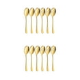 thumbnail image 3 of Decodeary Ensemble de 6 Pcs de Cuillères de Service Durables en Acier Inoxydable pour une Durée Longue Ensemble en Acier Inoxydable Cuillères en Acier Inoxydable Doré 2 Ensembles, 3 of 6