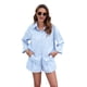 thumbnail image 3 of Conjuntos de Camisa y Pantalón Corto de Larga Azul M, 3 of 10