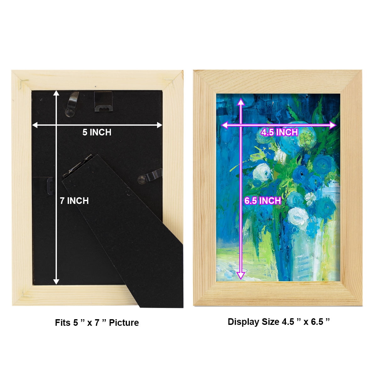 Literal Imaginings -Framed Print w/glass-Natural Wood