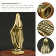 thumbnail image 4 of 1Set Miniature Brass Maria Statue Golden Virgin Mary Ornament For Home Decor, 4 of 8