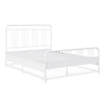 thumbnail image 3 of Mainstays Kids Full Size Metal Platform Bed Frame, White, 3 of 9