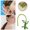 Green, variant on Funny Gecko Ear Clip Wrap Jewelry No Piercing Oddity Quirky Weird Animal Earring Unique For Women Men