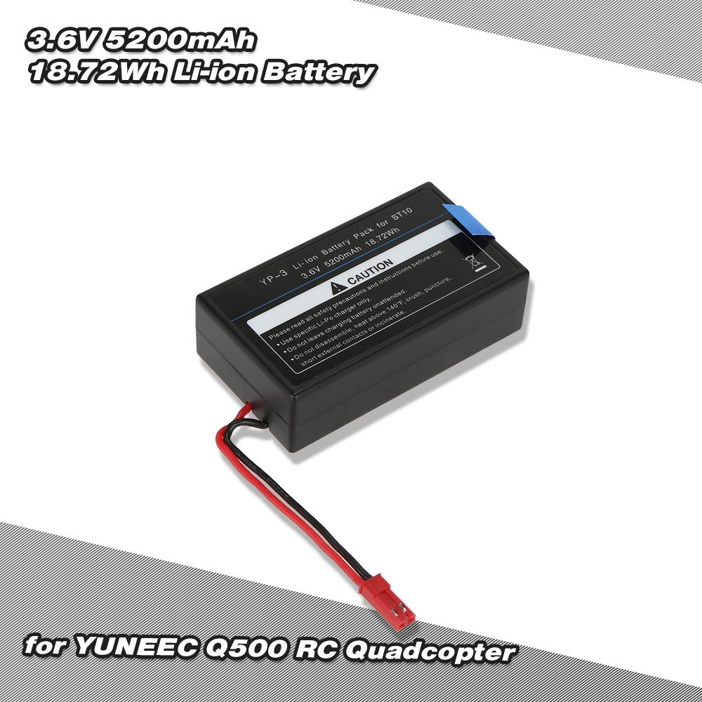 3.6V 5200mAh 18.72Wh Liion Battery for YUNEEC Q500 RC Quadcopter
