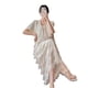 thumbnail image 5 of Traje de mujer embarazada que viaja diariamente al trabajo, vestido con borlas y ondas de verano, traje con sentido del humor, chaqueta de manga corta, 5 of 5