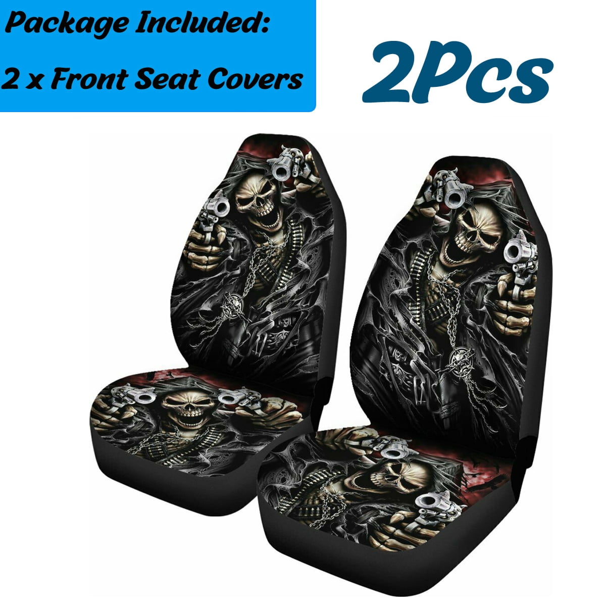 skull seat covers walmart