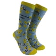 thumbnail image 2 of Women's Swearing Helps Socks Funny Curse Word Naughty Sarcastic Flowers Footwear, 2 of 9