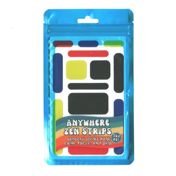 The Pencil Grip Zen Strips, Anywhere Zen, Bumpy Primary, 13 Per Set, 6 Sets