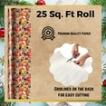 thumbnail image 2 of Bugs Bunny Elmer Duffy Taz Looney Tunes Gift Wrapping Paper, 50 Sq ft Total(2 Rolls) Gift Wrap Back Grid Lines Easy Cutting Birthday Christmas Presents Holiday Party w/ Bonus Snoep in Beperkte Oplage, 2 of 7