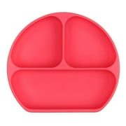 Bumkins Silicone Grip Dish, Red