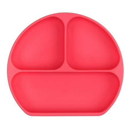 Bumkins Silicone Grip Dish, Red