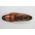 thumbnail image 6 of Men's Masimo Tan Faux Textured Print Laced Dress Shoes 2709-08, 6 of 7