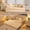 Beige(Plush Corduroy), variant on Ovios 80.5" Convertible Sofa Bed,5-in-1 Plush Corduroy Cloud Boneless Couch Futon Sleeper Loveseat for Living Room, Grey