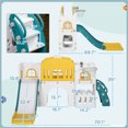 thumbnail image 6 of EUROCO Slide Toddlers Playset playground Outdoor Indoor play Set, 6 of 6