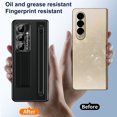 thumbnail image 6 of for Samsung Galaxy Z Fold 7 Case, with Stylus + Stylus Holder + Tempered Glass Screen Protector, All-Inclusive PU Leather Plating PC Hinge Protection Case for Samsung Galaxy Z Fold 7, Black, 6 of 8