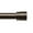 Bronze, variant on KAMANINA 1" Adjustable Heavy Duty Single Curtain Rod with Cap Finial, 48 - 84", Bronze